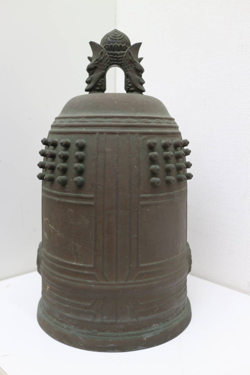 吊鐘 古銅 工芸品 熊平特製古銅 仏教美術 時代物 古美術 釣鐘 銅製