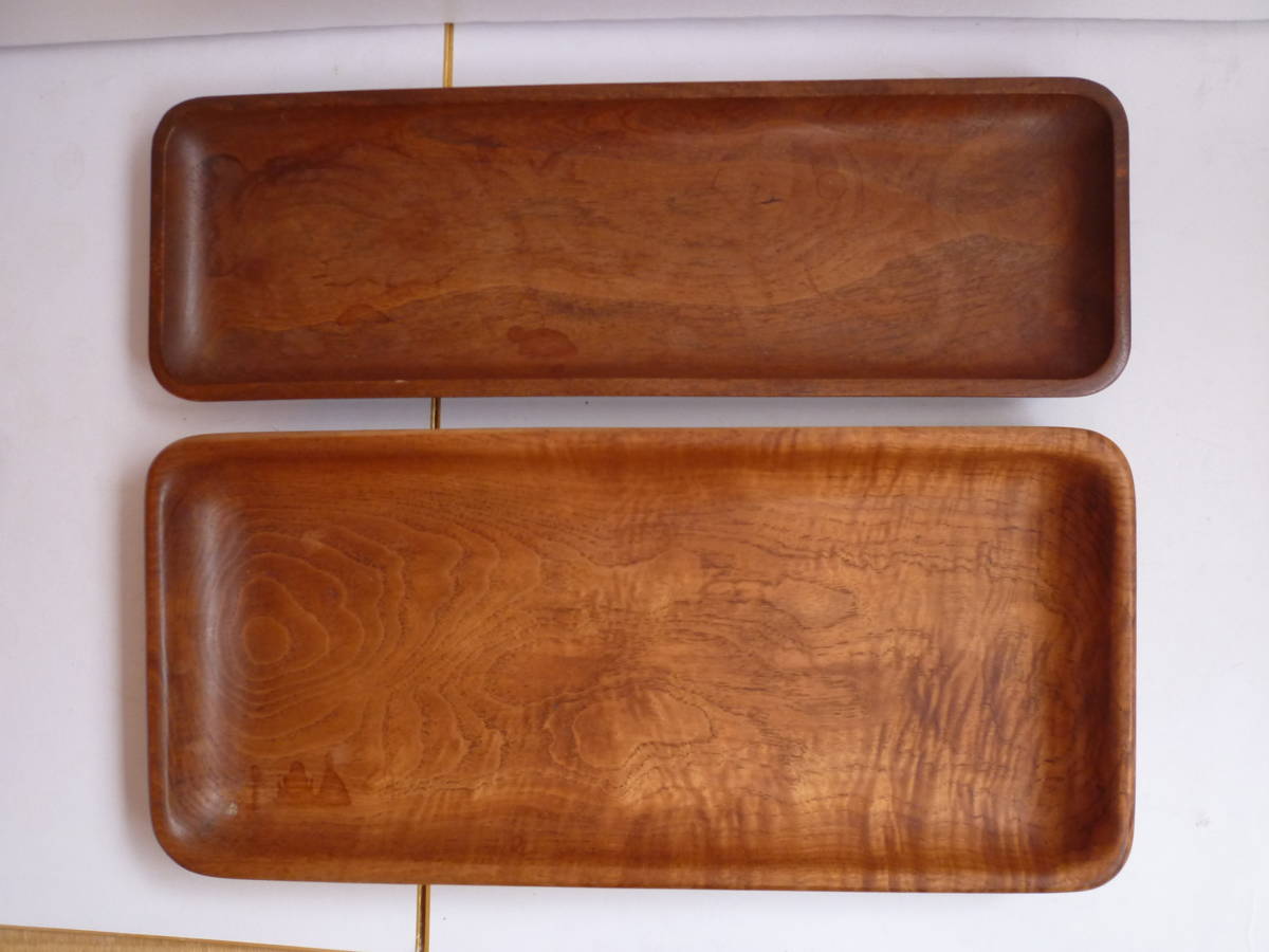 煎茶道具 煎茶盆】 一文字盆 1尺2寸 摺漆塗り 角 割引 欅製 売茶翁印