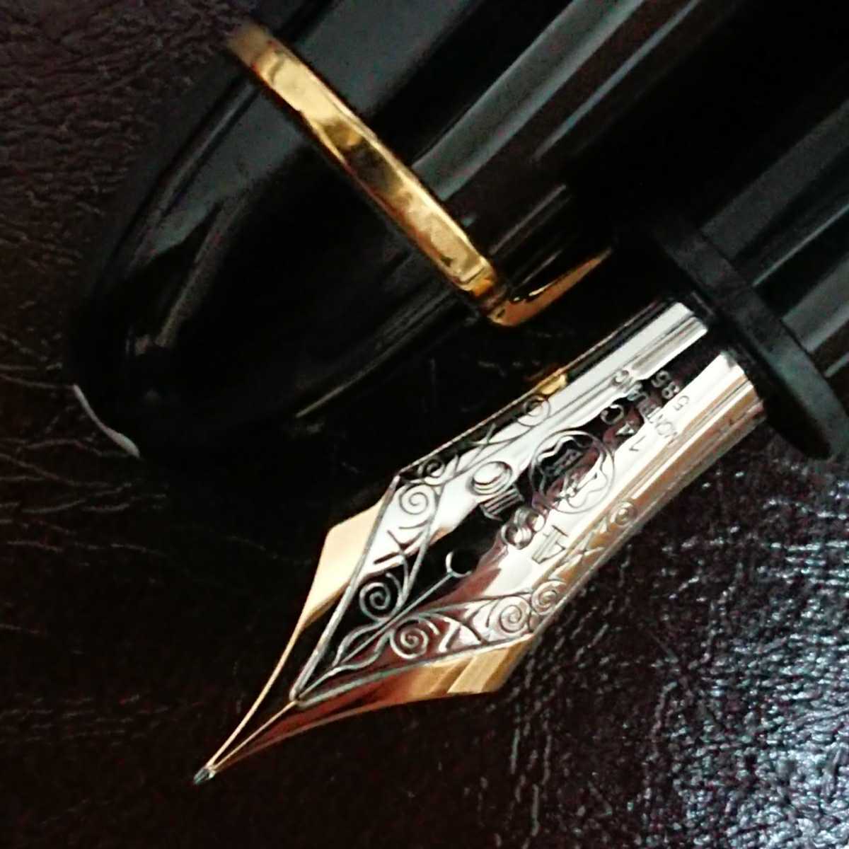 極上品】 人気 モンブラン 149 70年代 14c 刻印 万年筆 吸入式 極細 字幅EF