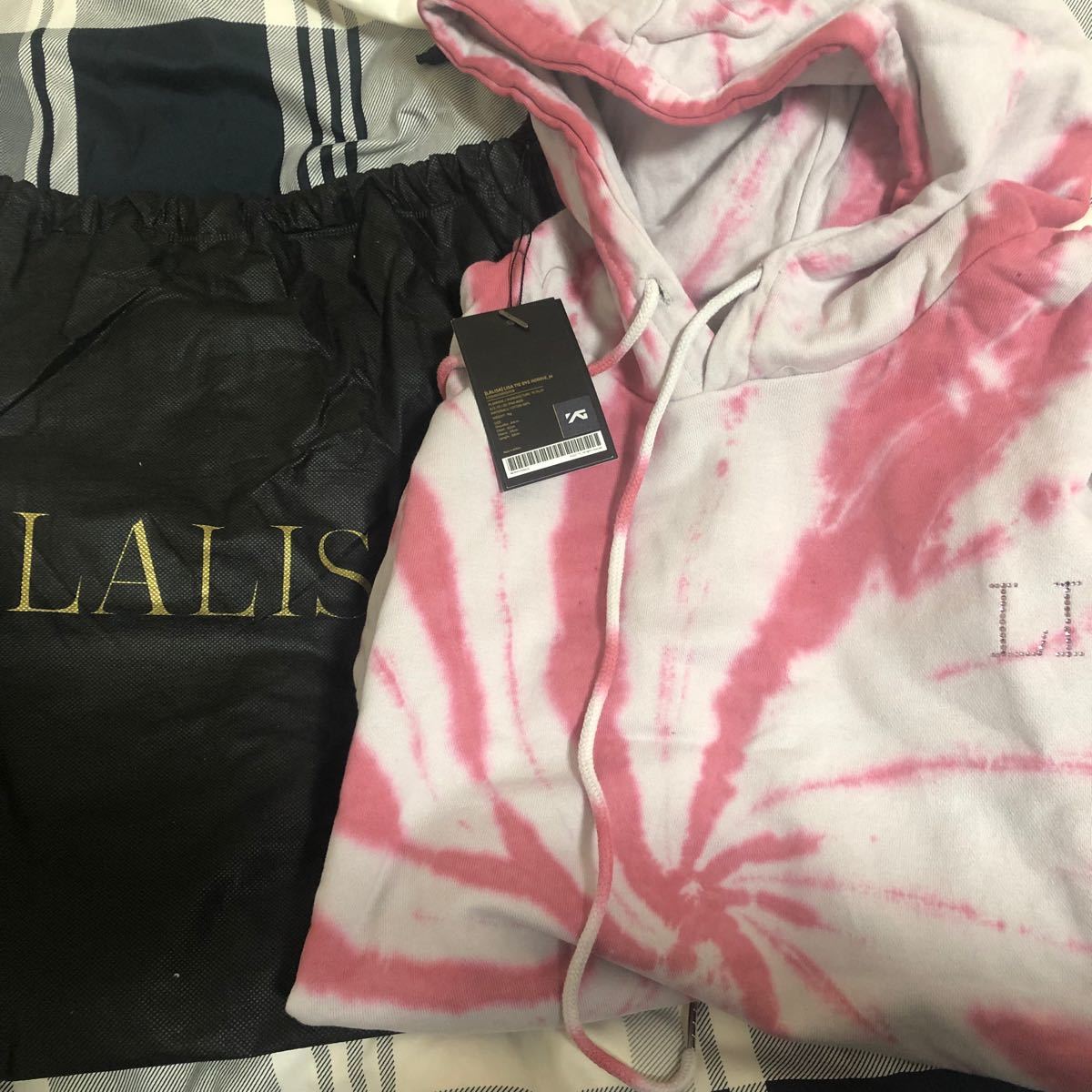 LALISA LISA リサ 公式 MD TIE DYE HOODIE パーカー Size M BLACKPINK