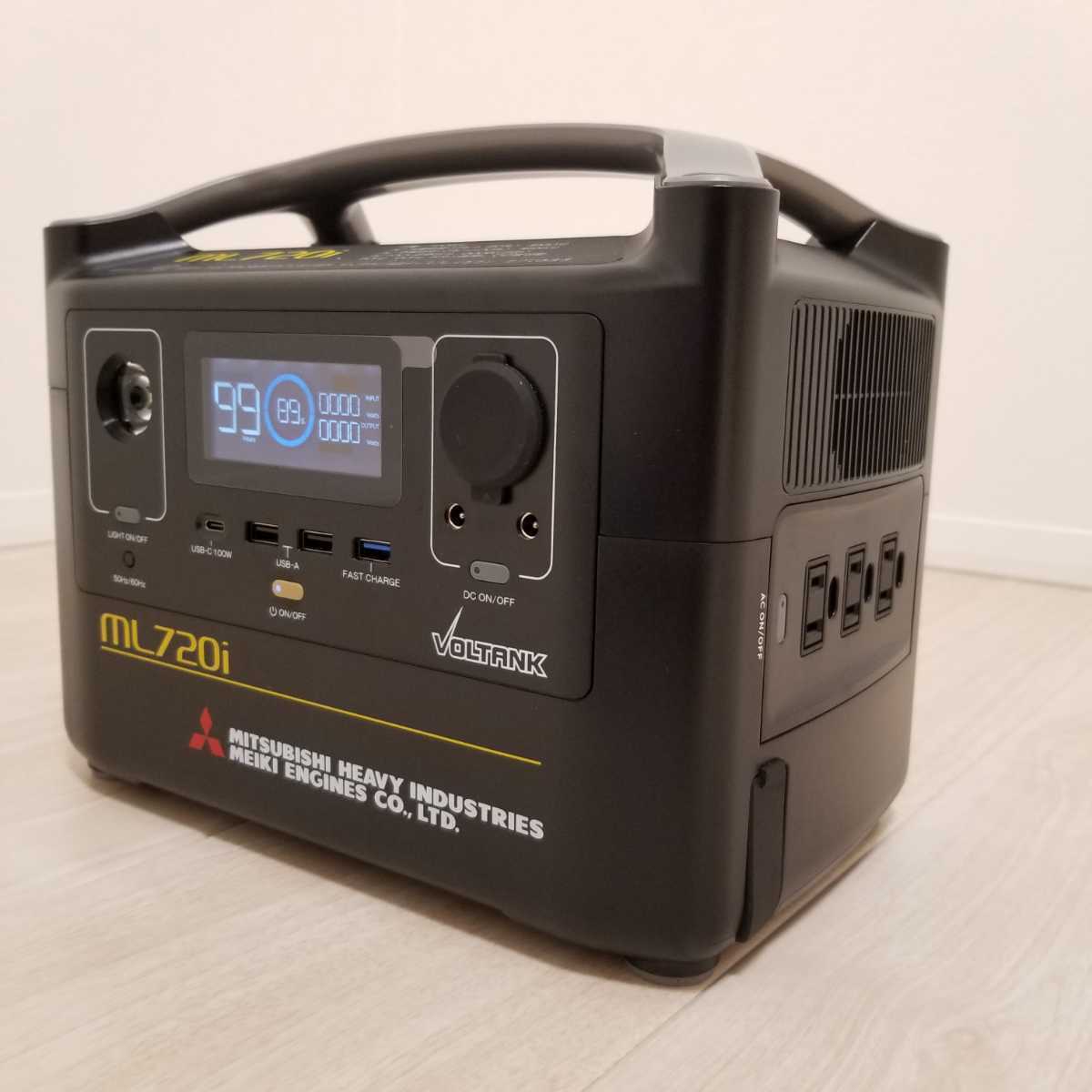 三菱重工メイキエンジン ポータブル電源 本物 VOLTANK ML1260i