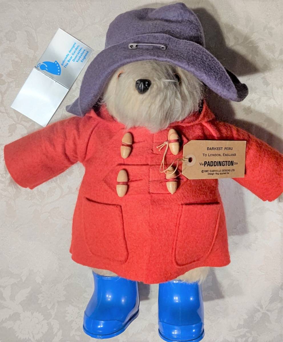 パディントンベア 40年物 ヴィンテージ タグ付き 英国製 フルセット