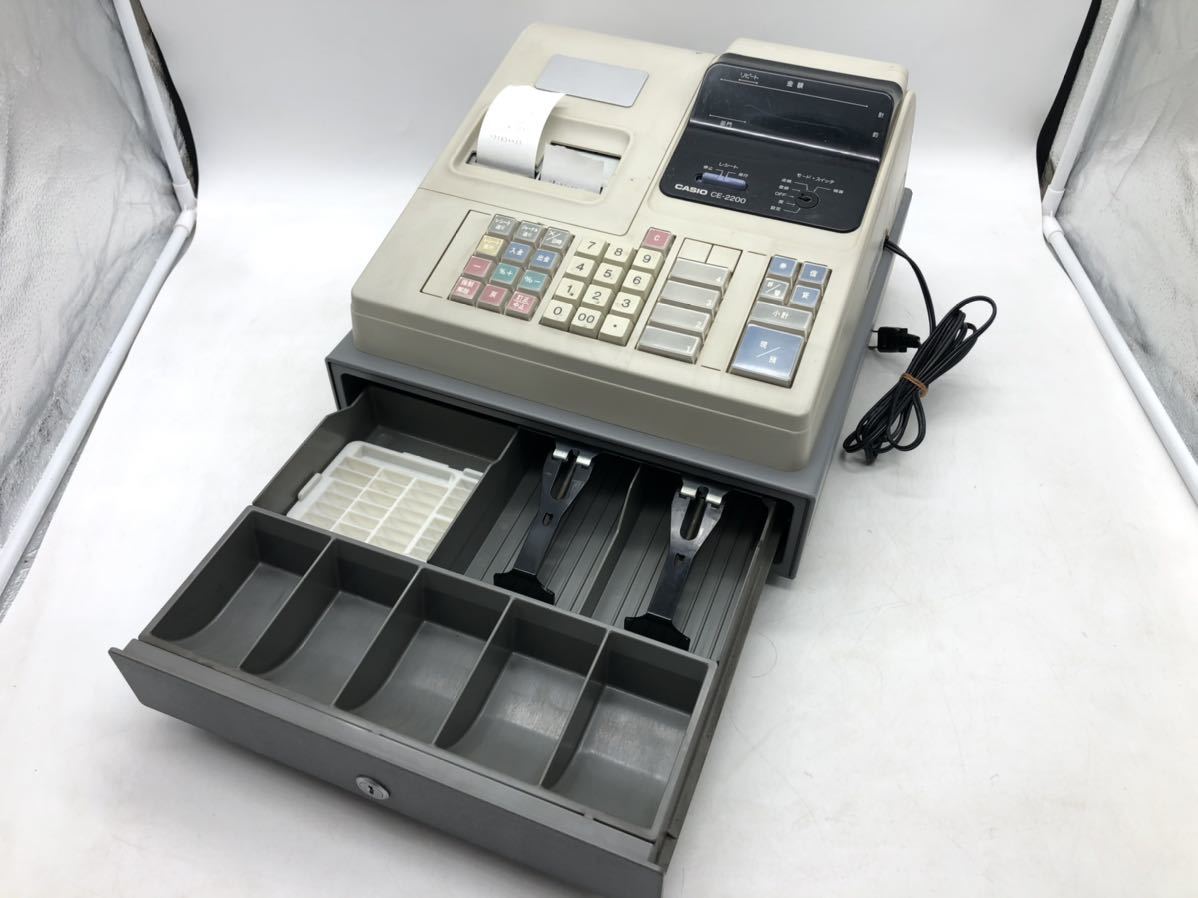 CASIO CE-2200 レジスター 動作品 ※鍵付き(1本のみ) ストア 2026年最新