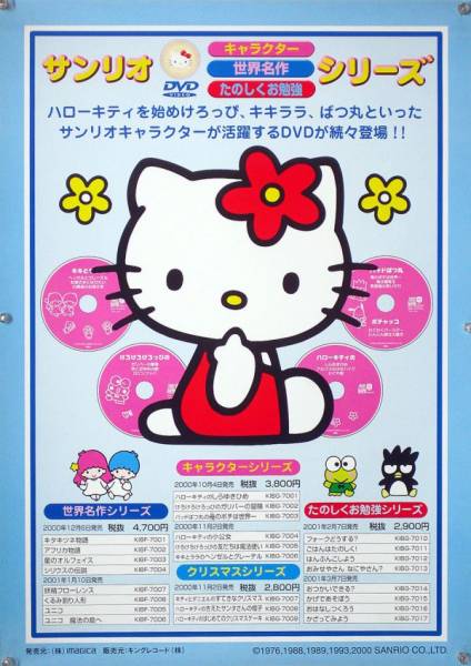 backsideworks サンリオ ポスター ハローキティ B Backside works