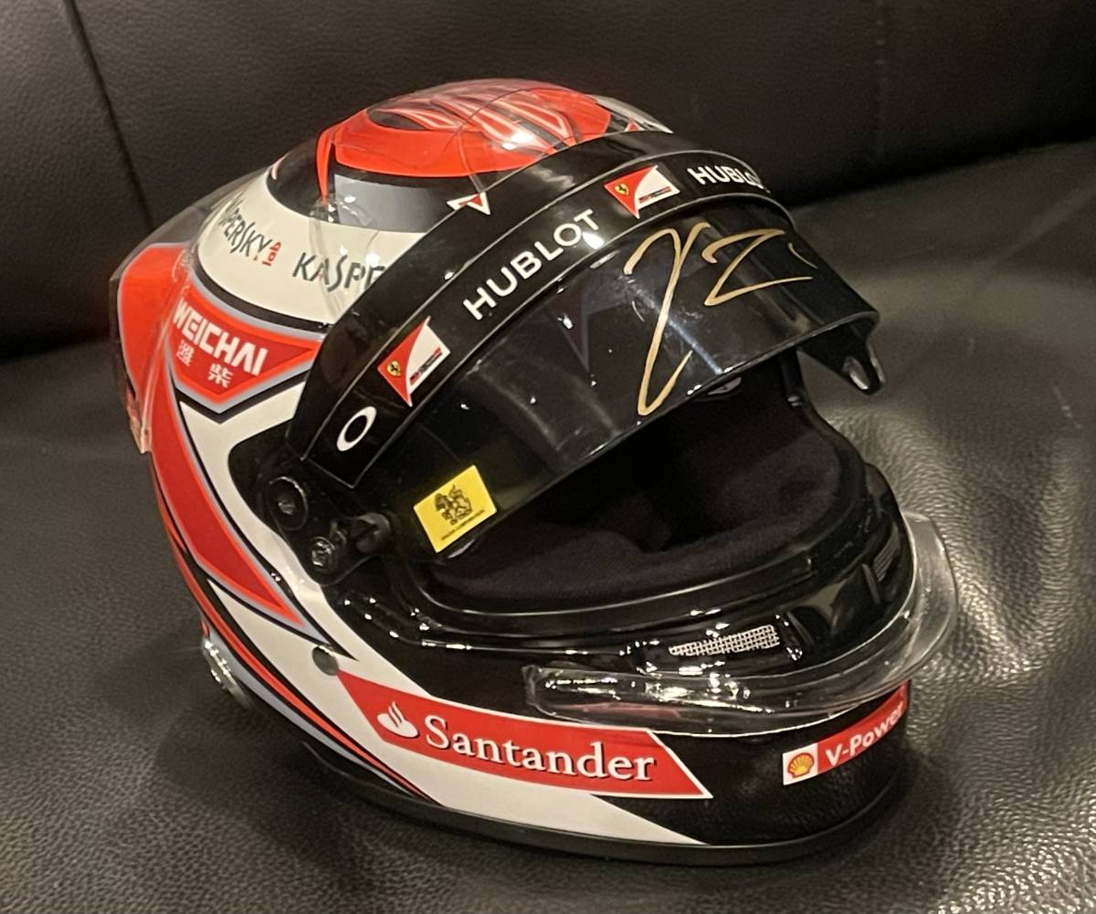 キミ・ライコネン 直筆サイン入り フェラーリ 1⁄2 レプリカヘルメット F1