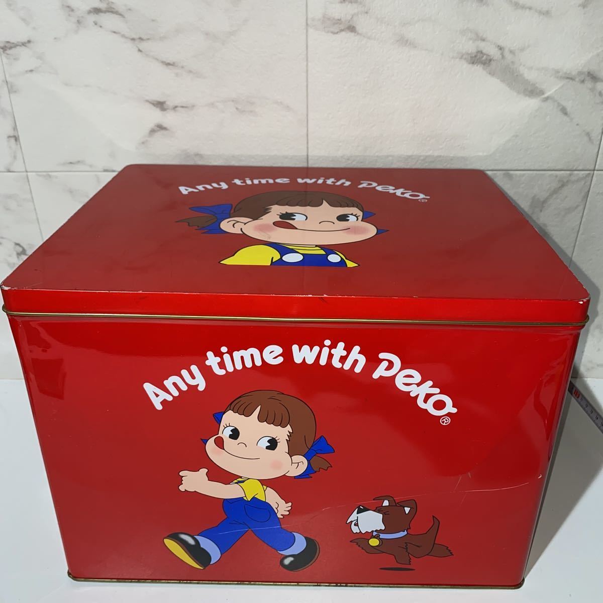 ✨超レア✨不二家 FUJIYA ペコちゃん 当時物 ブリキ缶 BOX ✨超レア