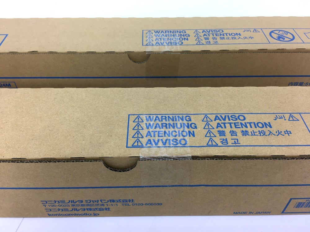 同梱可】4 未開封品 コニカミノルタ TN324 K/Y/M/C 小売業者 ブラック