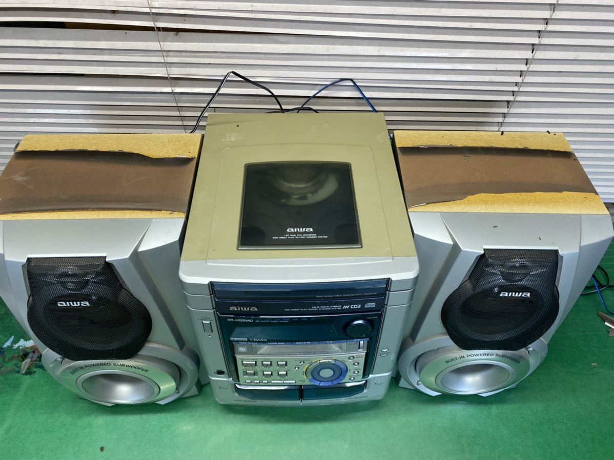 Yahoo!オークション - aiwa アイワ ステレオコンポ XR-HG5MD MD/CD/カ