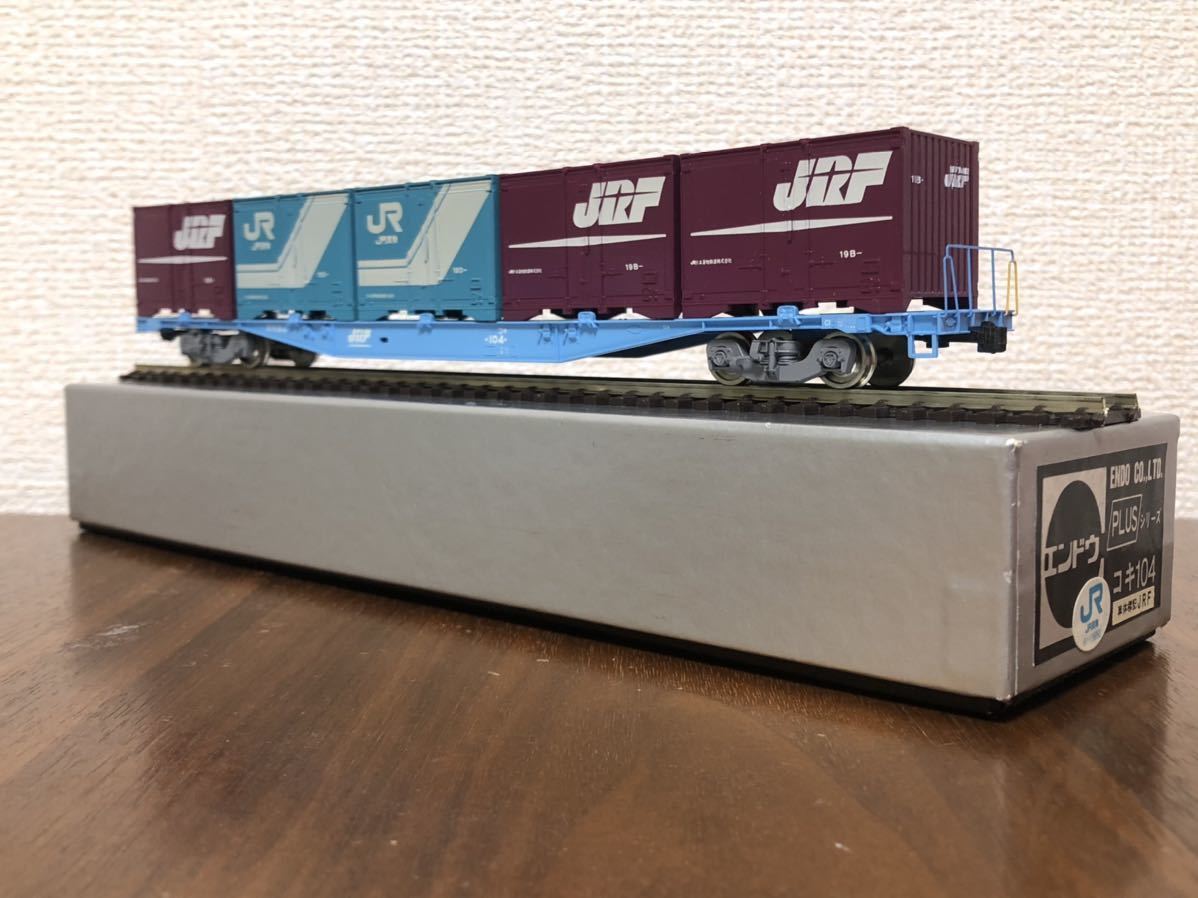 Yahoo!オークション - エンドウ コキ104 2両セット HOゲージ コンテナ