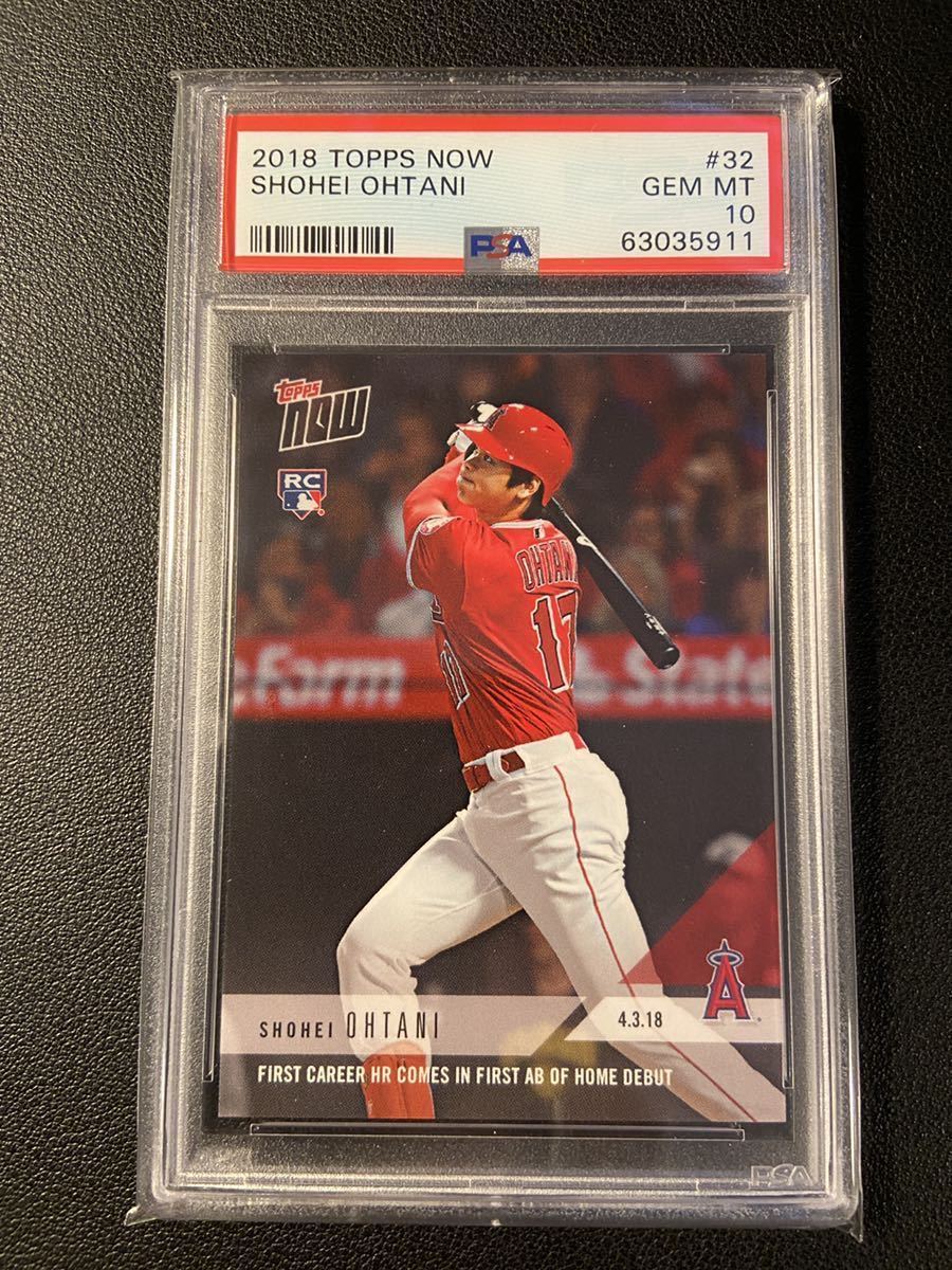 大谷翔平 MLB初ヒット カード（日本語版）PSA鑑定済(10点満点) 大谷