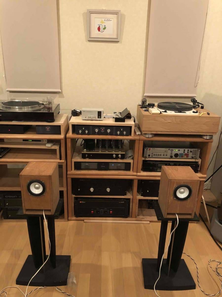 自作スピーカー 長岡鉄男先生図面 バスレフ 10㎝フルレンジ 工場 ペア