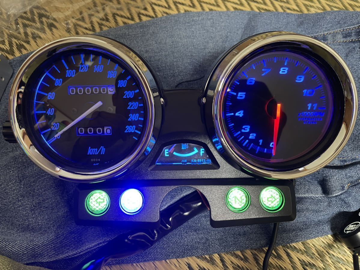 ゼファー 親子メーター 初期 当時物 タコメーター カワサキ zephyr400