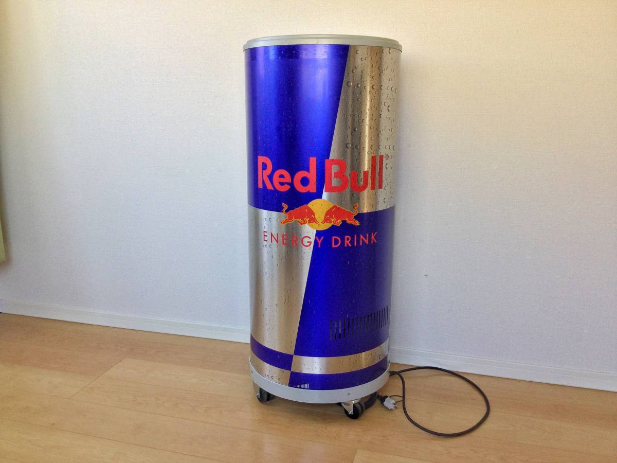 レッドブル RedBull 缶型 大型冷蔵庫 キャスター付き 特大 オブジェ