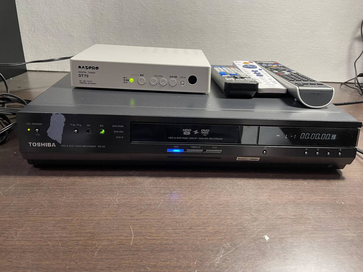 美品】東芝 HDD DVD ビデオ レコーダー RD-X5 W録 600GB