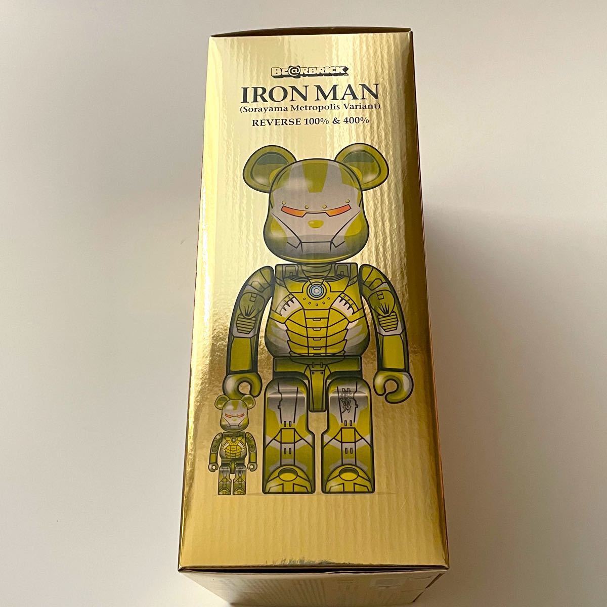 MEDICOM TOY - BE@RBRICK SORAYAMA IRONMAN 1000％ 400% BE@RBRICK BE