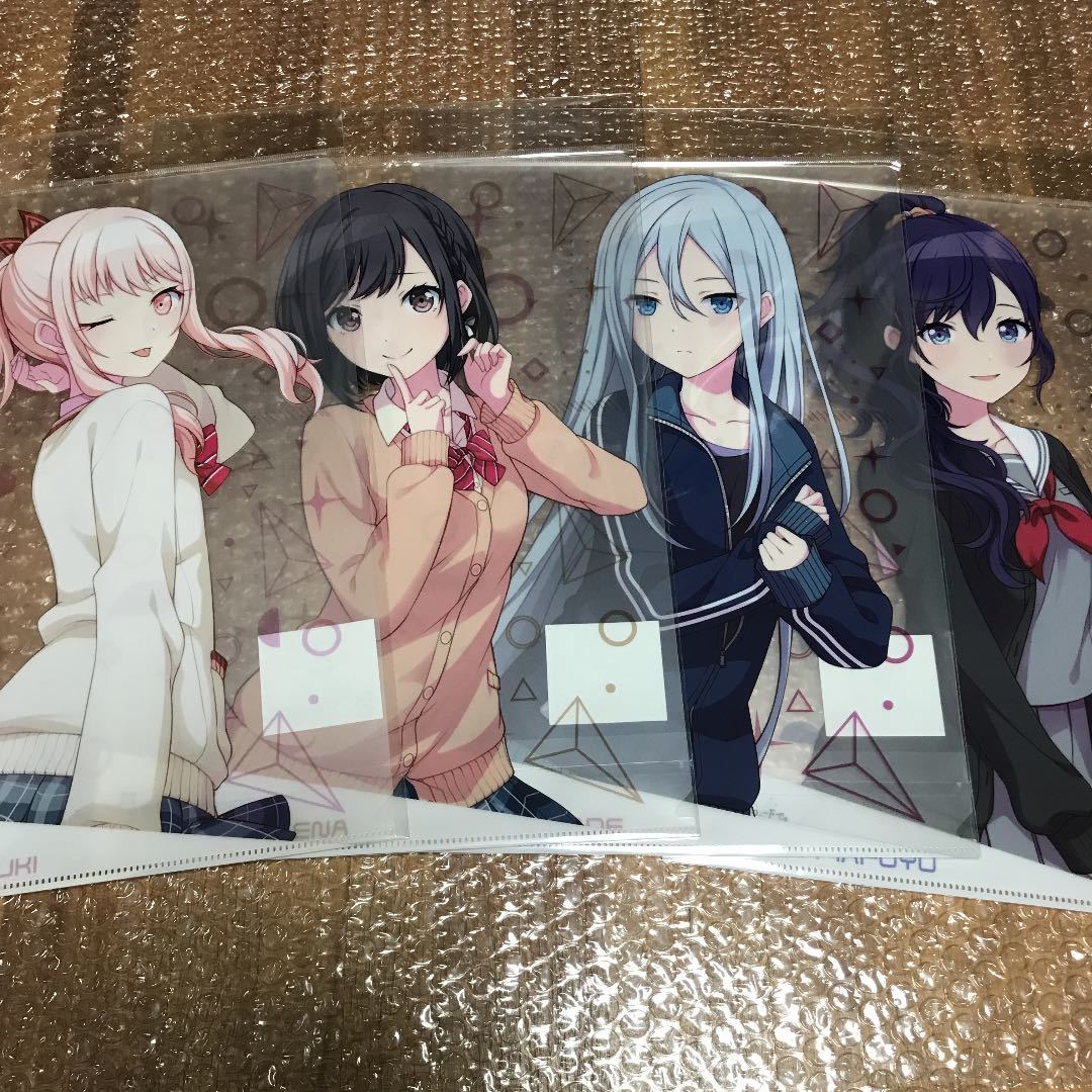 プロセカ クリアファイルvol 1 暁山瑞希 東雲絵名 宵崎奏 朝比奈まふゆ