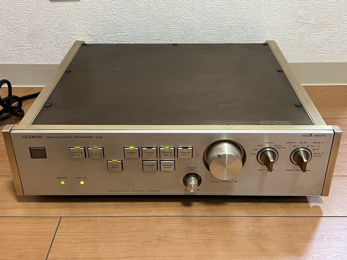 Yahoo!オークション - LUXMAN ラックスマン C-05 コントロールアンプ