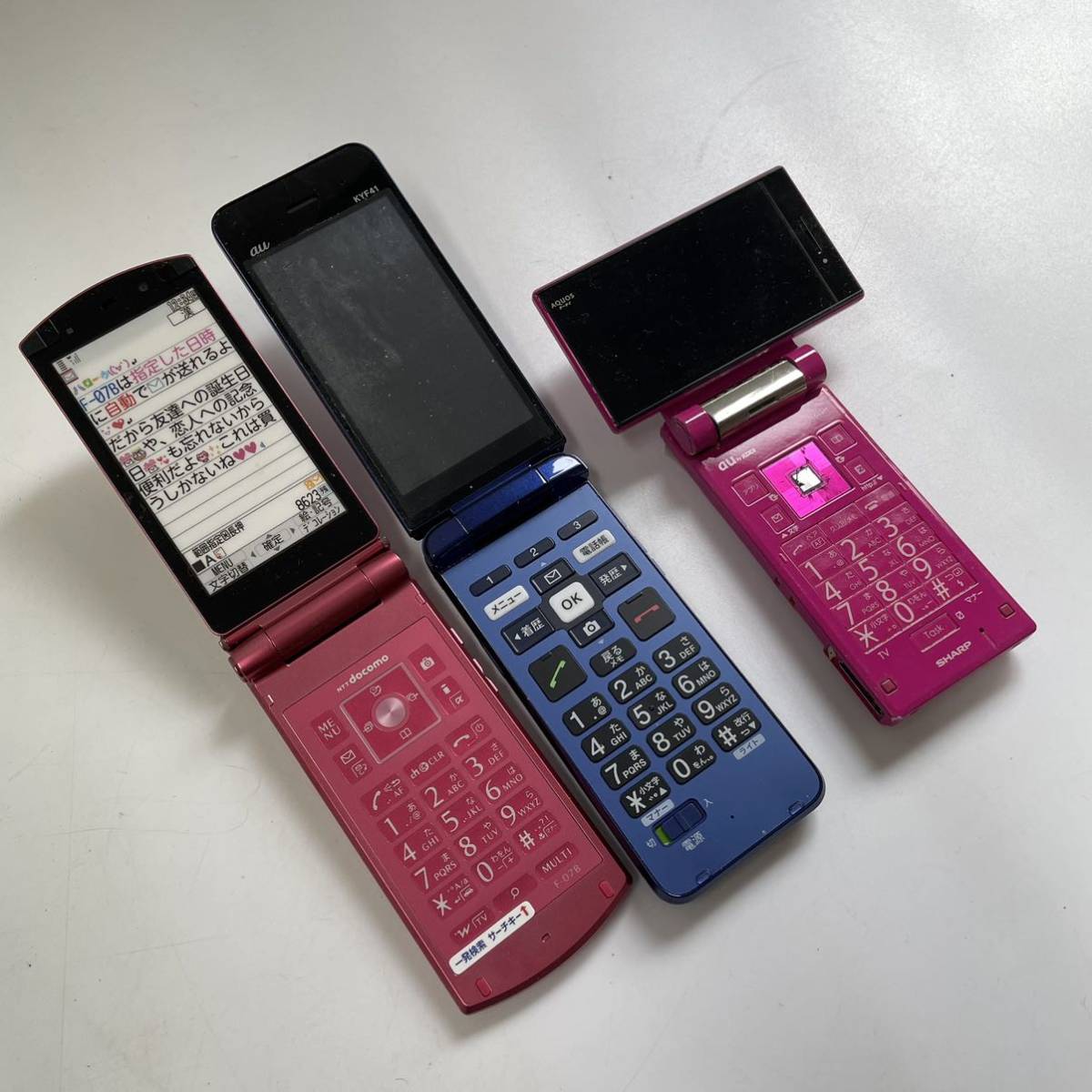 docomo au ガラケー パカパカまとめ売り docomo au ガラケー パカパカ