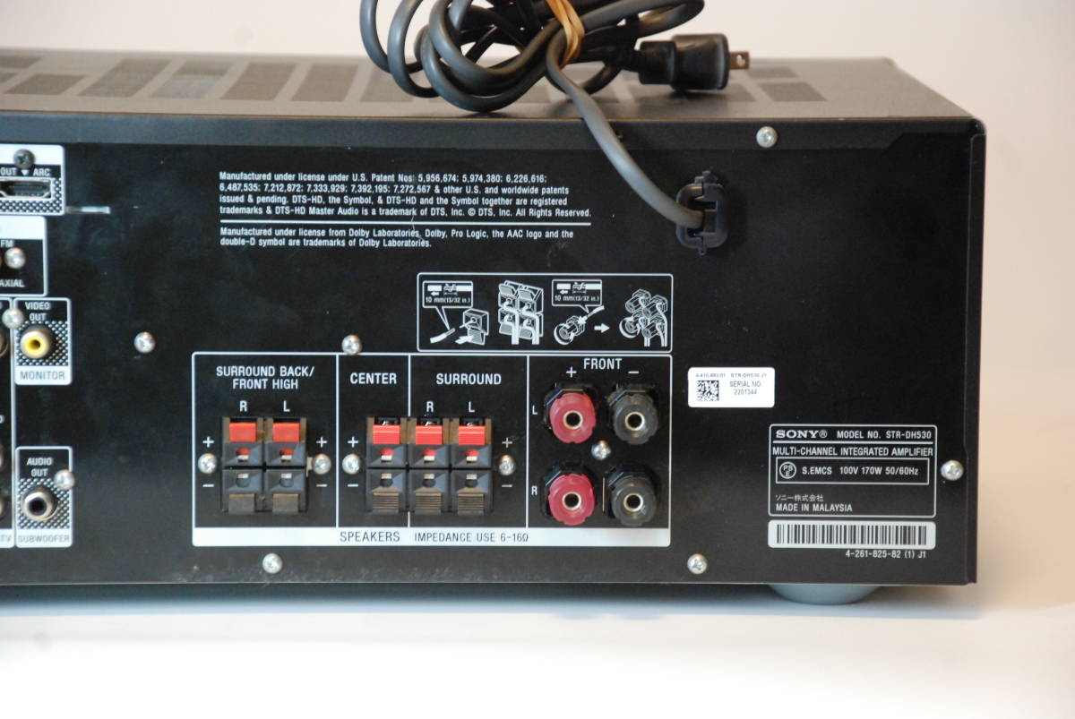 Yahoo!オークション - SONY ソニー STR-DH530 AVアンプ リモコン付き