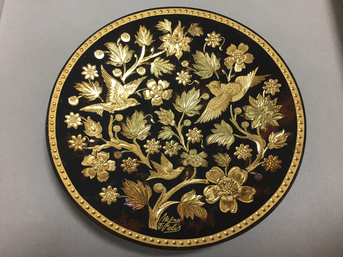 ダマスキナード 純金象嵌飾り皿 【公式通販】