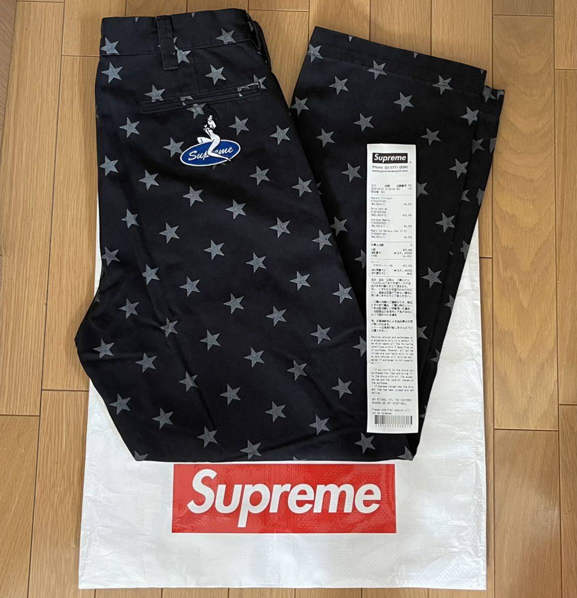 30] Supreme Star Chino Pant Black