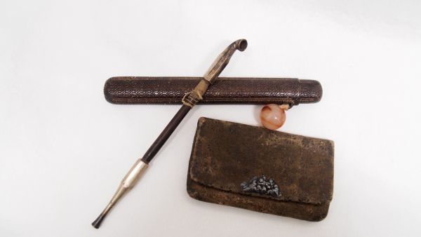 Yahoo!オークション - 時代喫煙具 煙管/キセル 煙管入れ 煙草入れ まと