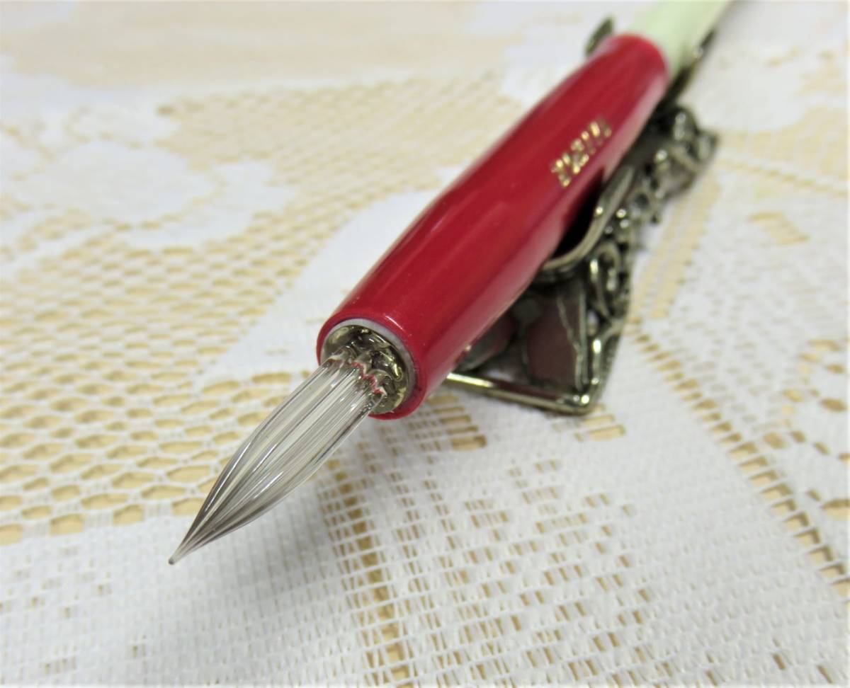 ネジ式ガラスペンセット 軸（HOSHIYA）星矢 ガラスペン先（平和ガラス