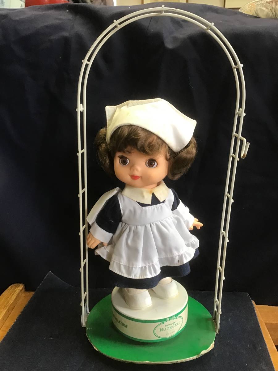 ロート オルゴール メンソレータム ナース人形 300mm