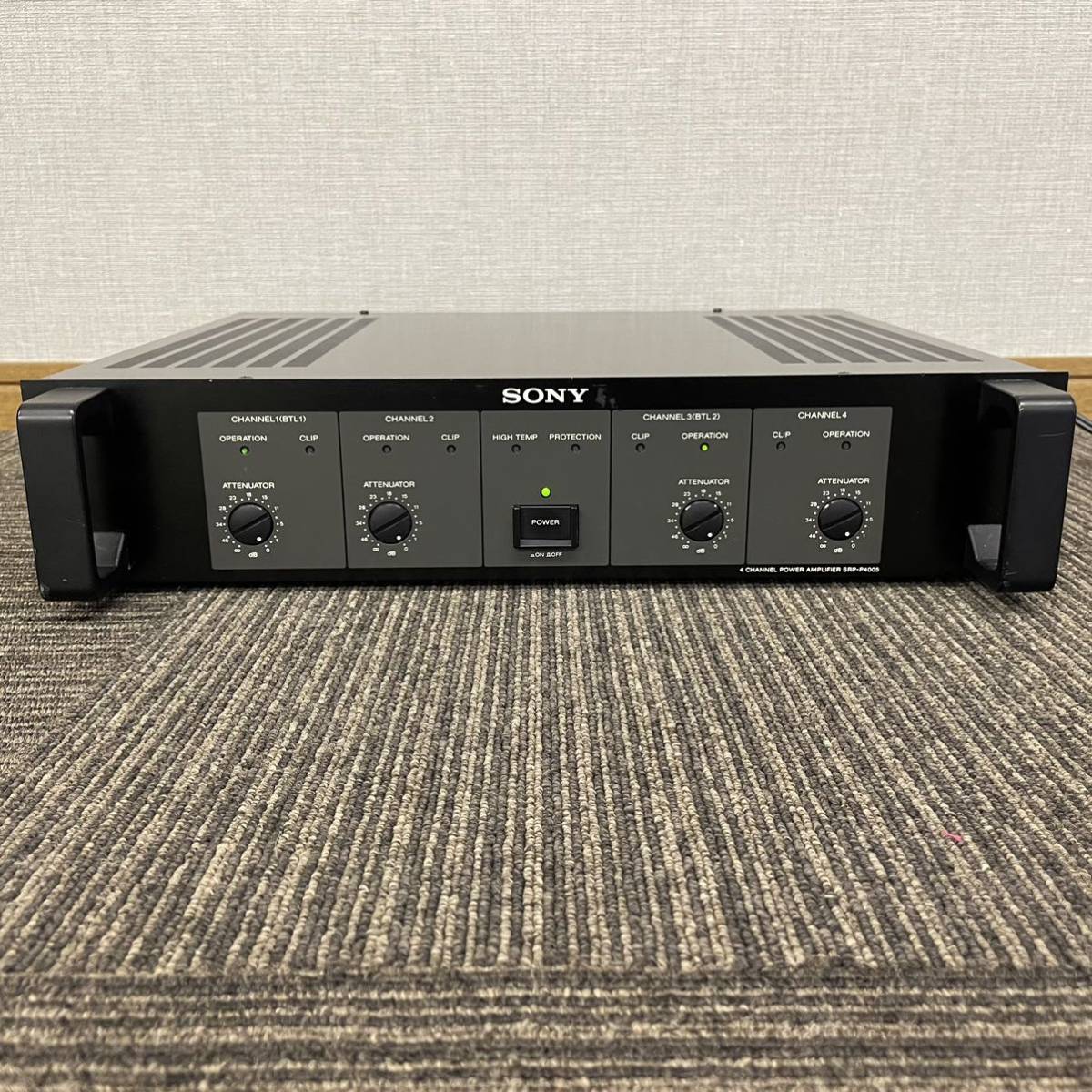 SONY ソニー SRP-P4005 4チャンネル PAアンプ 4ch パワーアンプ 業務用