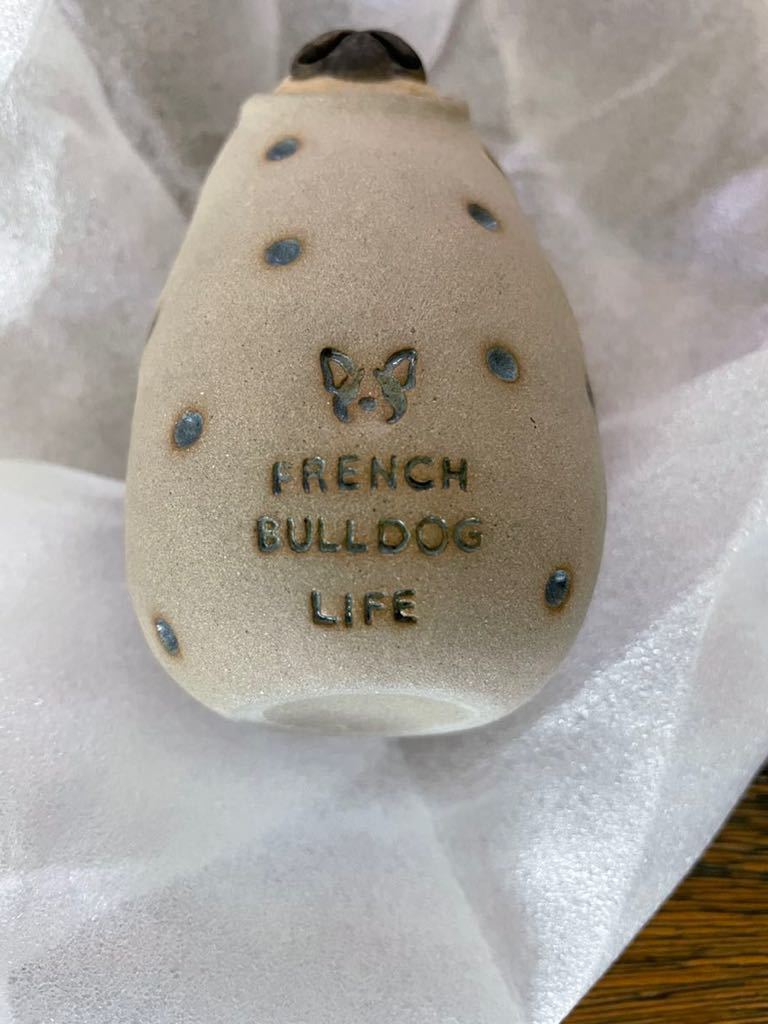 ゆとり炉 一輪挿し 花瓶 フレンチブルドッグ パグ フレブル フォーン