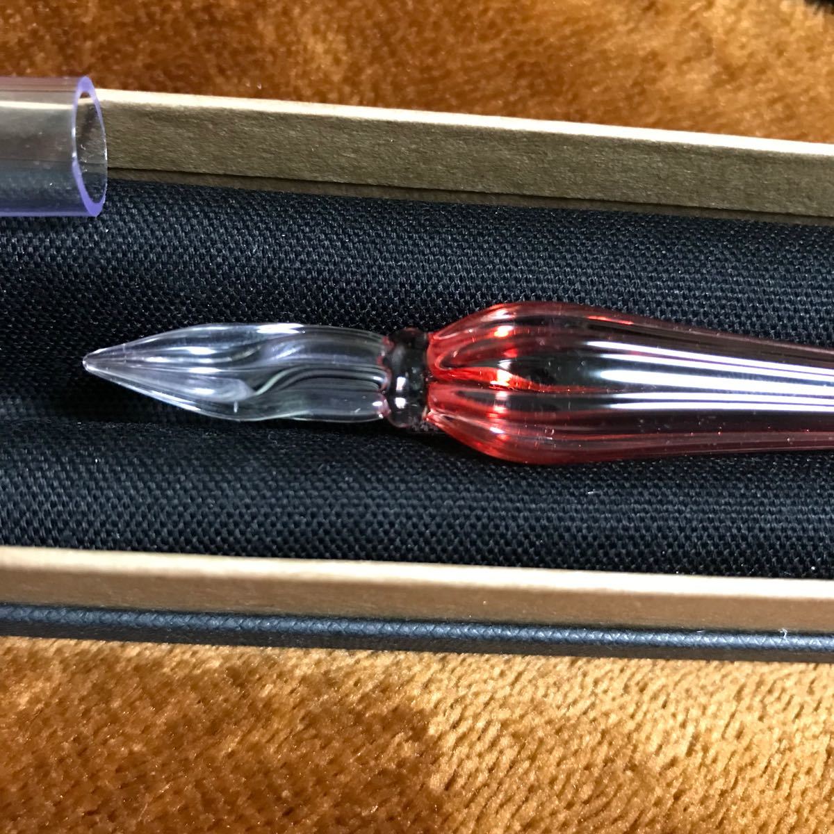 オカモトヤ × HASE硝子工房 ガラスペン すずのね short Autumn