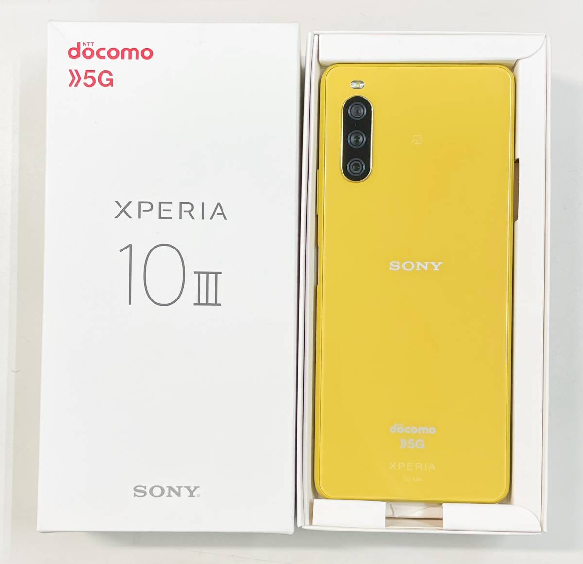 品」SIMフリー SONY XPERIA 10 III SO-52B イエロー 判定〇 送料無料