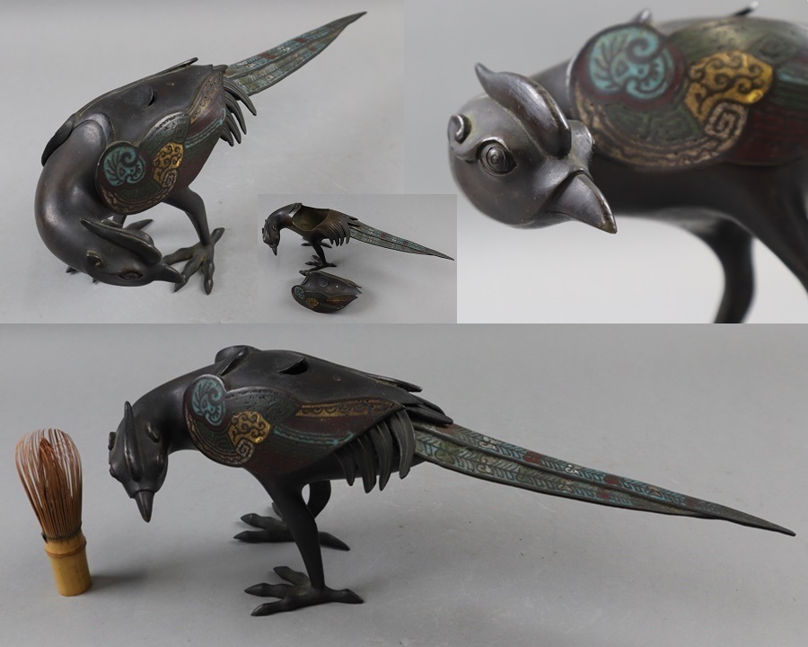 金属製 鳥の形状 香炉 金属製 鳥の形状 香炉 金属製 鳥の形状 香炉