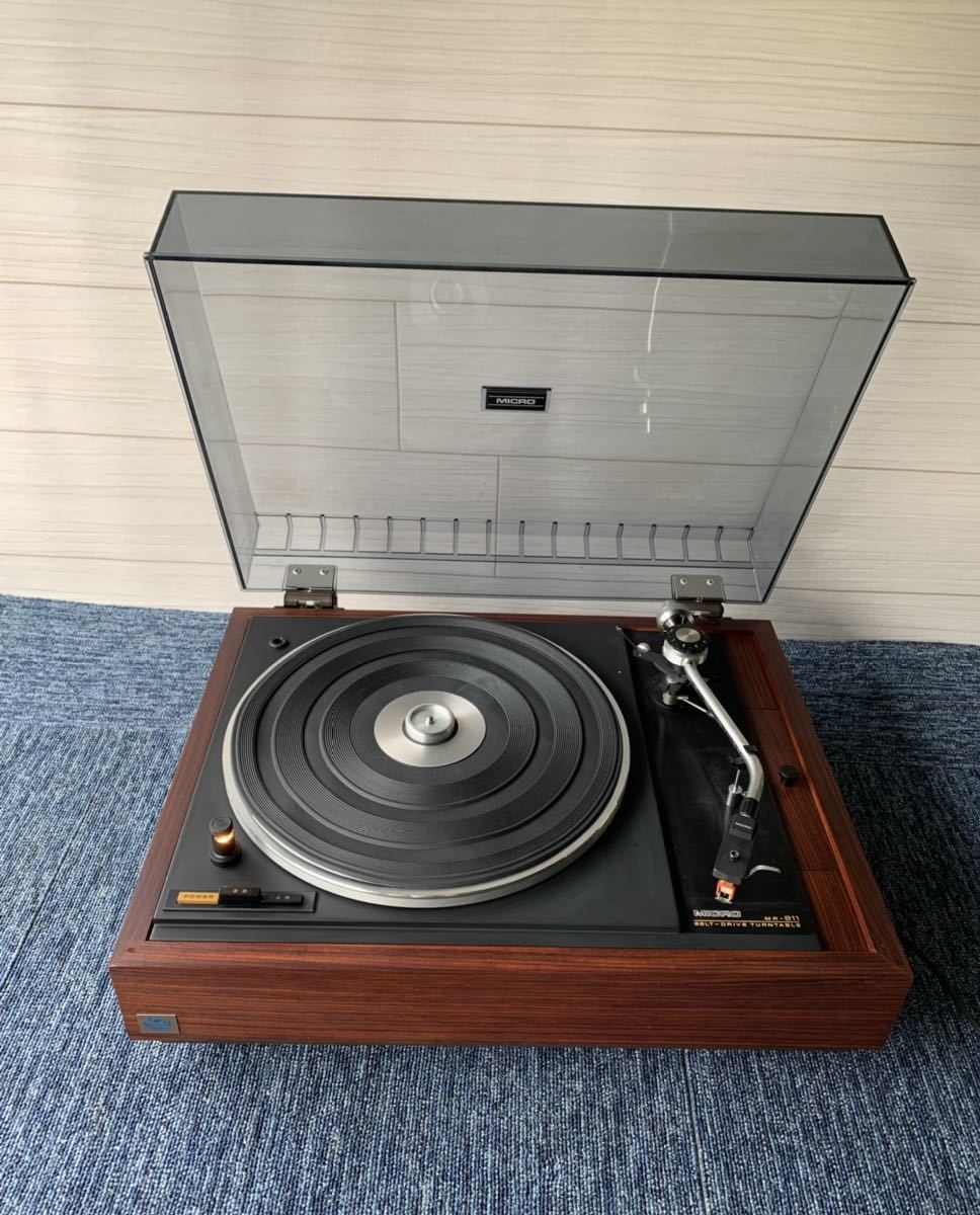 動作品 MICRO MR-211 50Hz レコードプレーヤー 動作品 MICRO MR-211