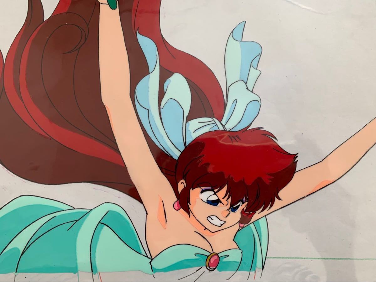 入手困難）セル画らんま1/2 ムースとらんまの戦闘シーン 入手困難）セル