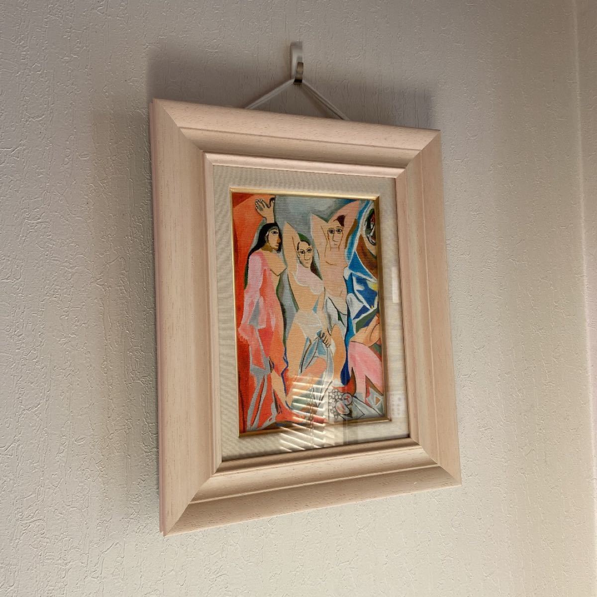 ピカソ 肉筆手描きの油絵模写画 アビニョンの娘たち 肉筆手描きの油絵模写