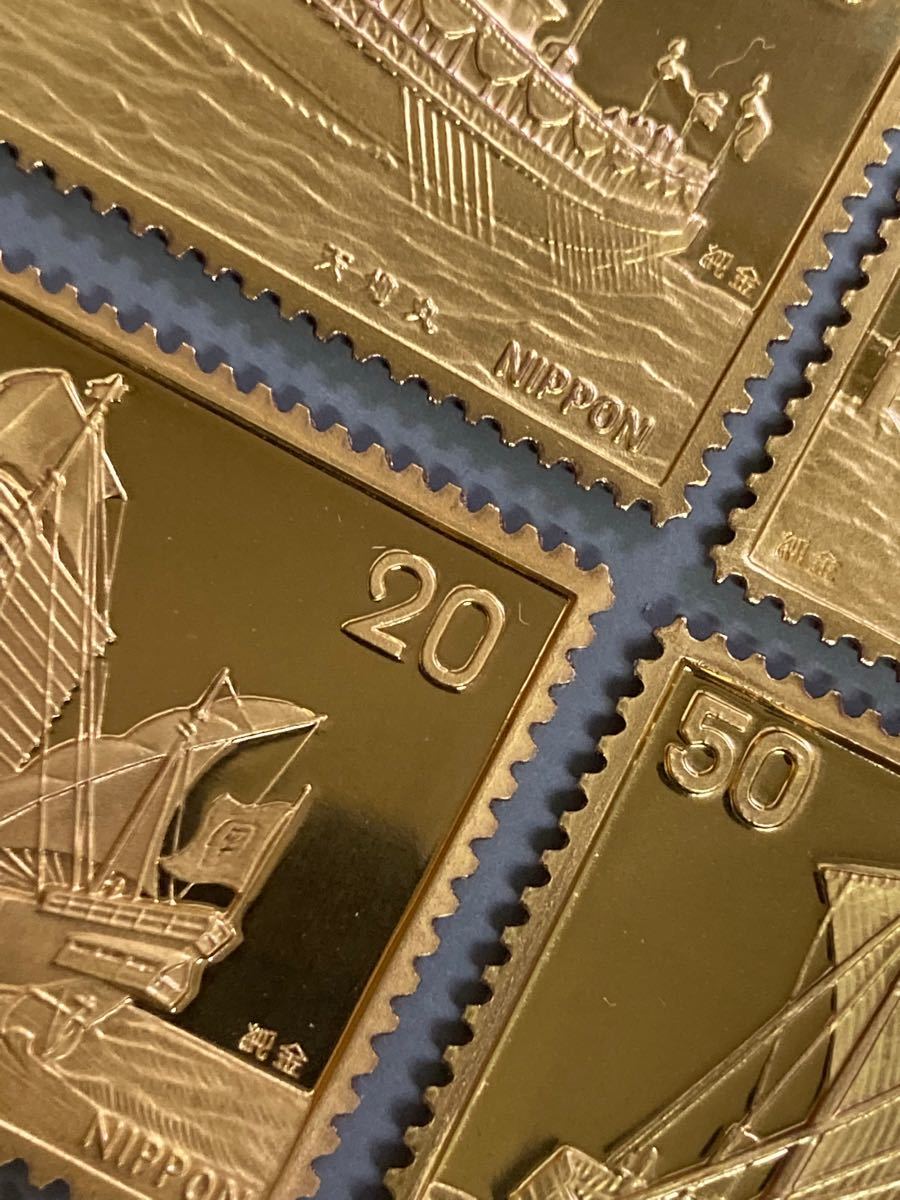 純度保証 松本徽章工業 純金製切手型 7枚まとめて 22 5g 純金刻印