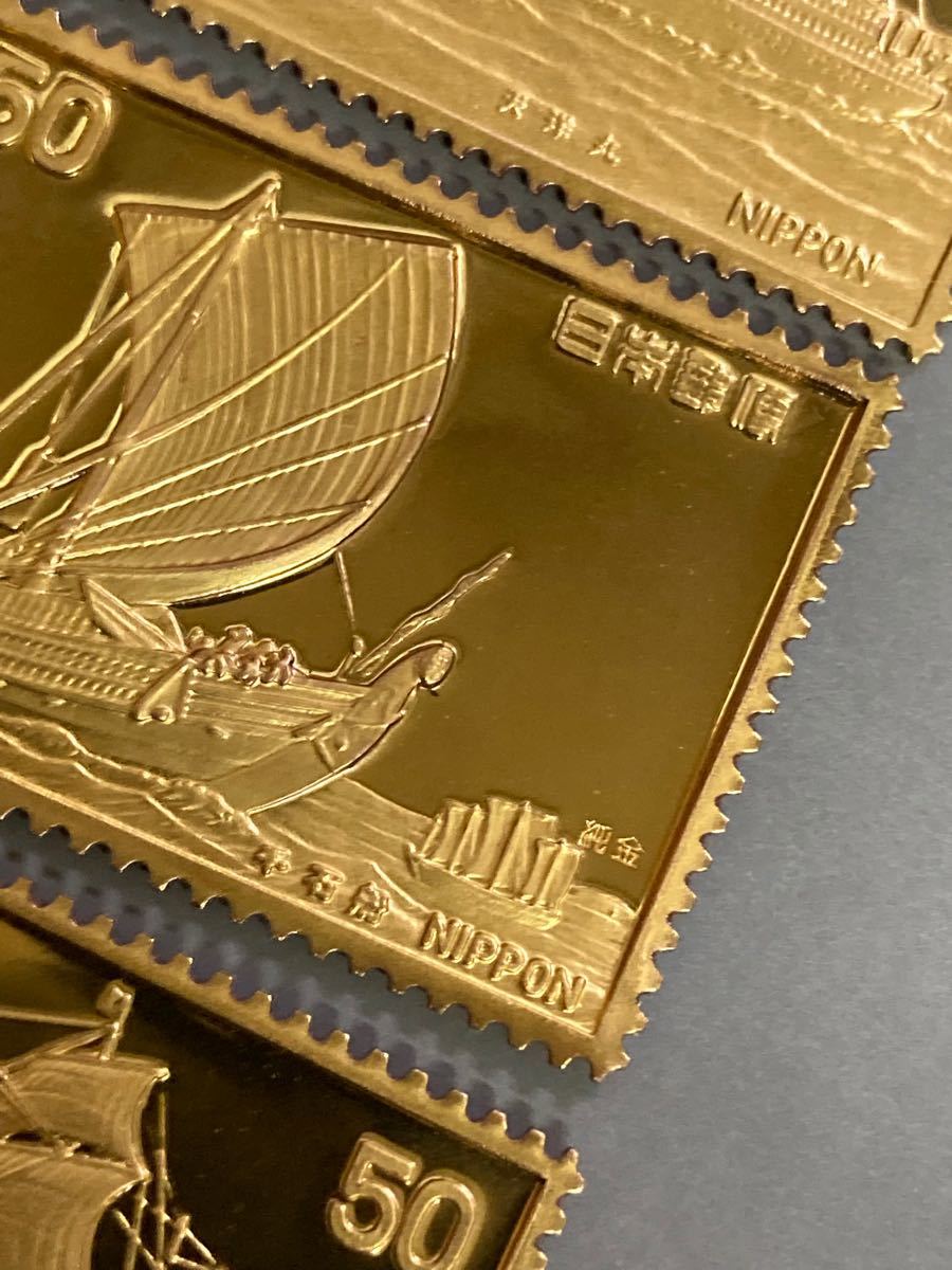 純度保証 松本徽章工業 純金製切手型 7枚まとめて 22 5g 純金刻印