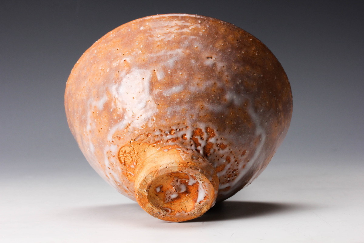 B236b「萩焼松笠香合」第十一世坂高麗左衛門造 共布共箱 韓峯 茶道具