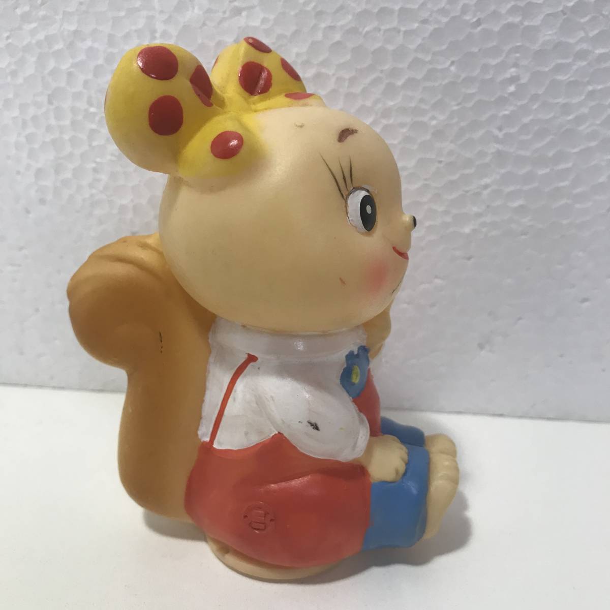 安田信託銀行 ソフビ 貯金箱 3体 こりすのぽっこちゃん リコ