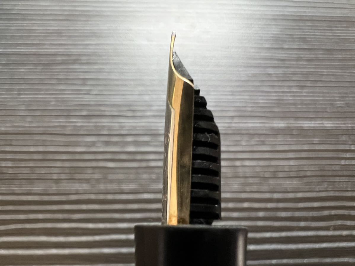 モンブラン 万年筆 マスターピース 144 14C 中白 EF 極細字 テレスコープ