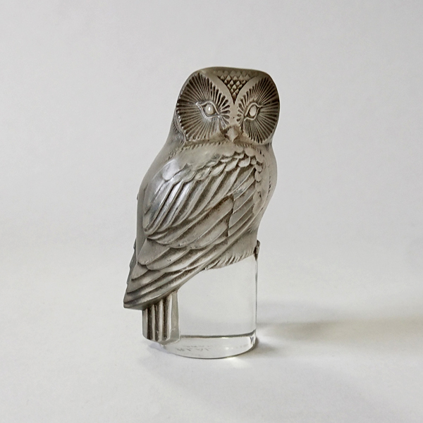 CRISTAL LALIQUE PARIS ラリック フクロウ ペーパーウェイト CRISTAL