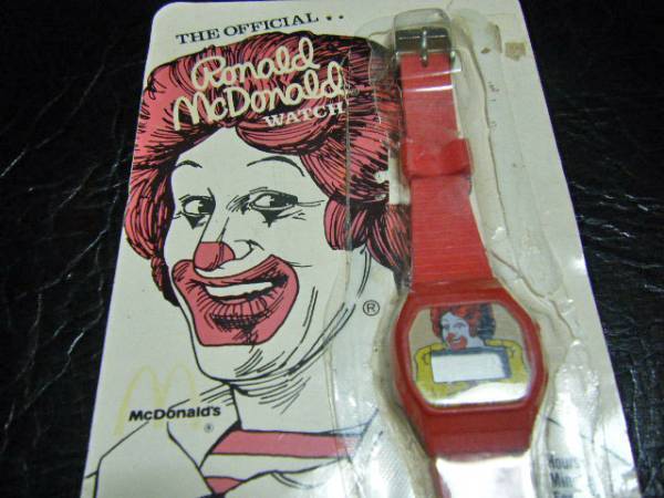 レア！ 1978年 マクドナルド ガラス 時計 クロック 店舗用 看板 サイン