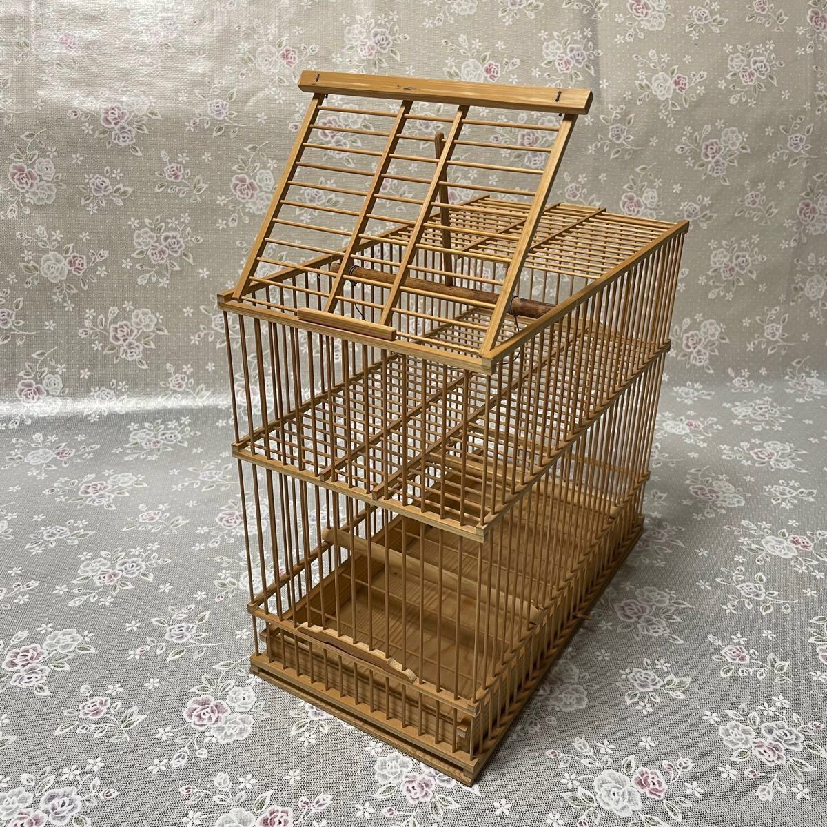 鳥かご メジロ籠 竹製 現品限り 竹製 鳥捕獲用仕掛け メジロ用 訳