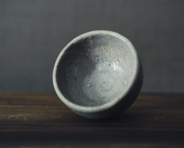 李朝 井戸手盃 （李朝後期） 李朝 雨漏り 井戸手 盃 古美術