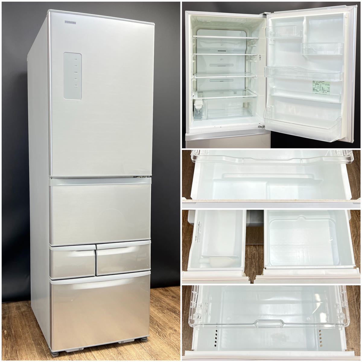 TOSHIBA(東芝)GR-J43Gの5ドア冷蔵庫のご紹介です。