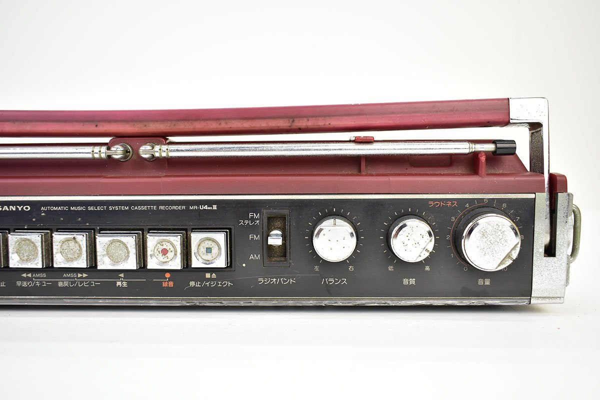 Yahoo!オークション - SANYO MR-U4MKIII ラジカセ レッド 再生OK[サン