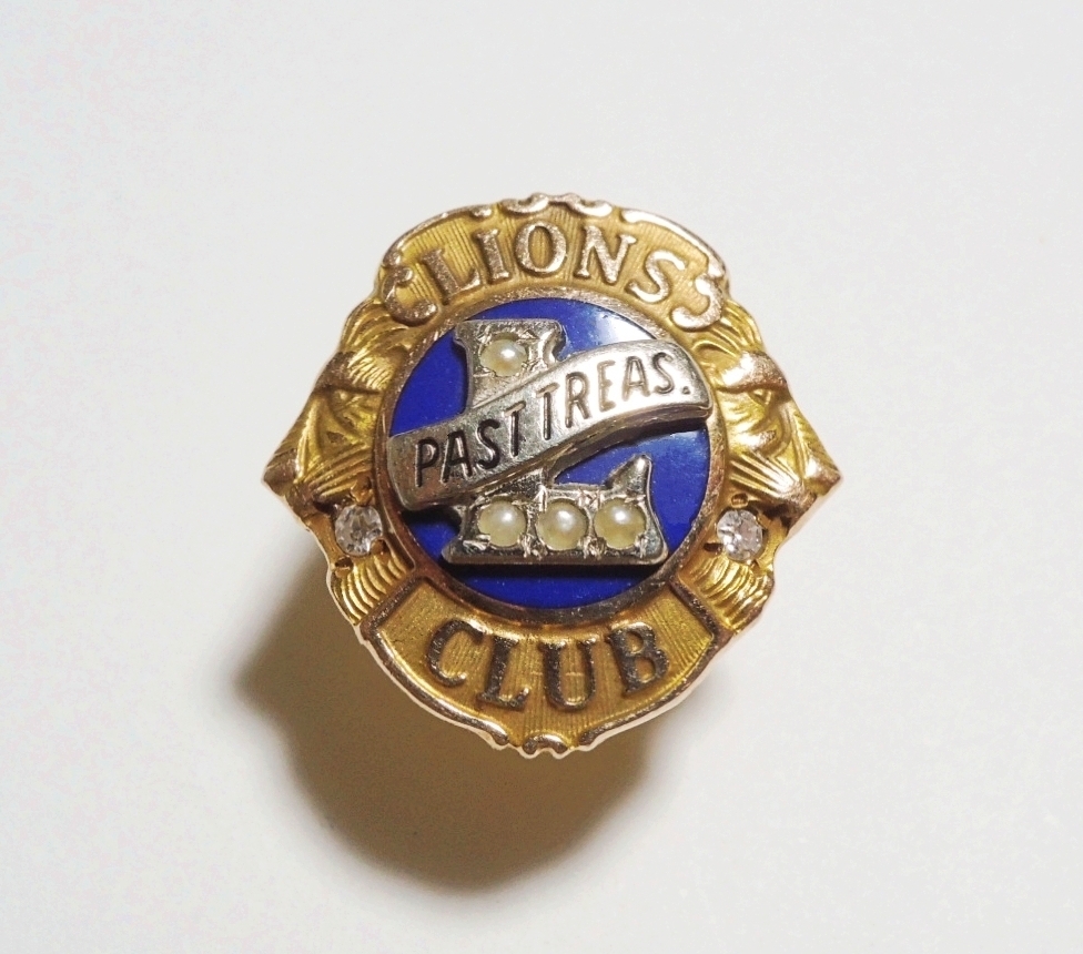 Yahoo!オークション - 10K 10金 ライオンズクラブ バッジ 徽章 バッチ
