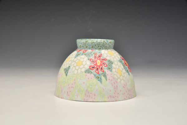 小林佐和子練込小皿だるまと猫現代アートアンティーク