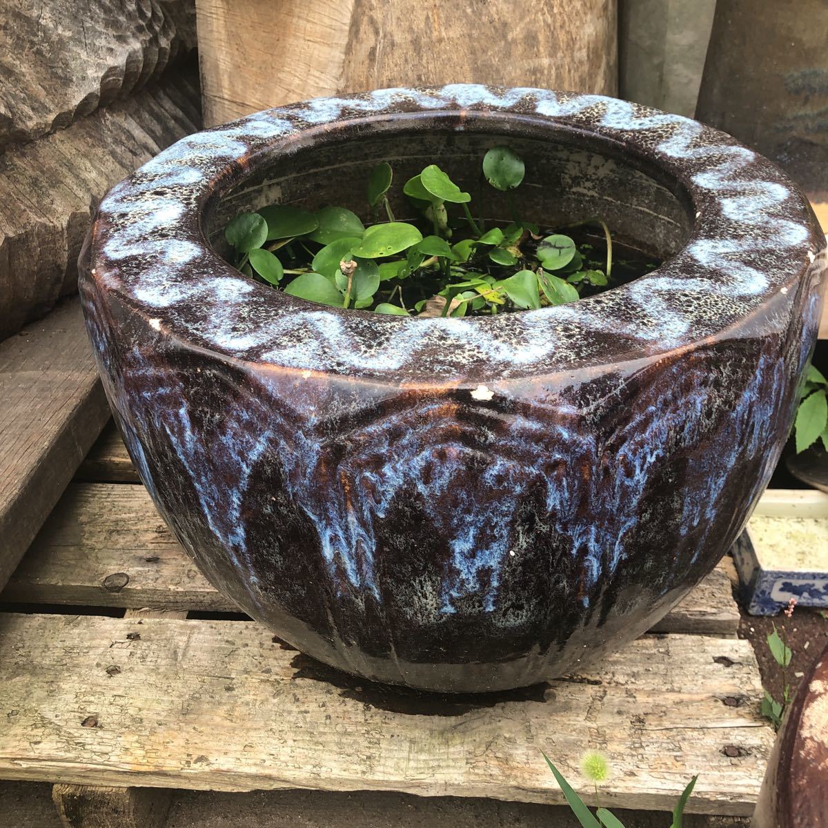 昭和レトロ火鉢、睡蓮鉢 金魚鉢、メダカ鉢などに 【公式通販】